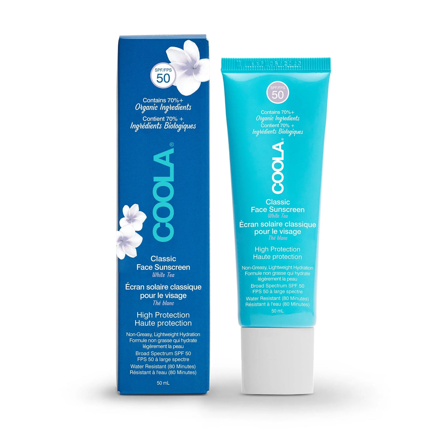 Classic Face Sunscreen Lotion SPF 50 - White Tea